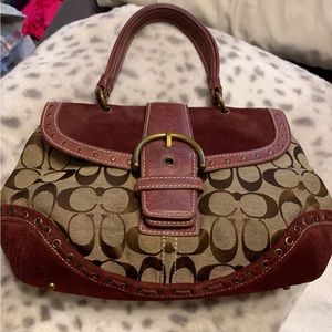 COACH BUTTON STUDDED SOHO BAG